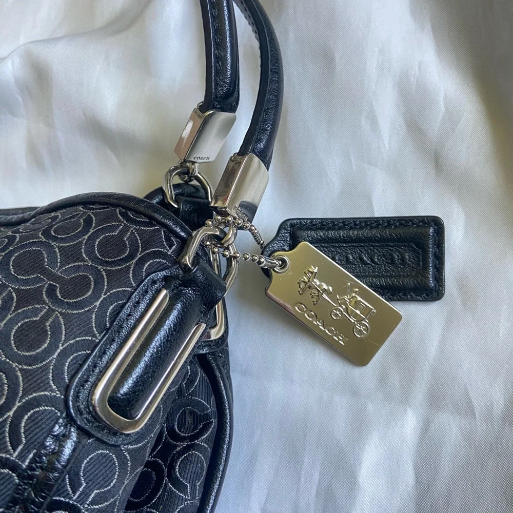 Coach Black Logo Shoulder Bag